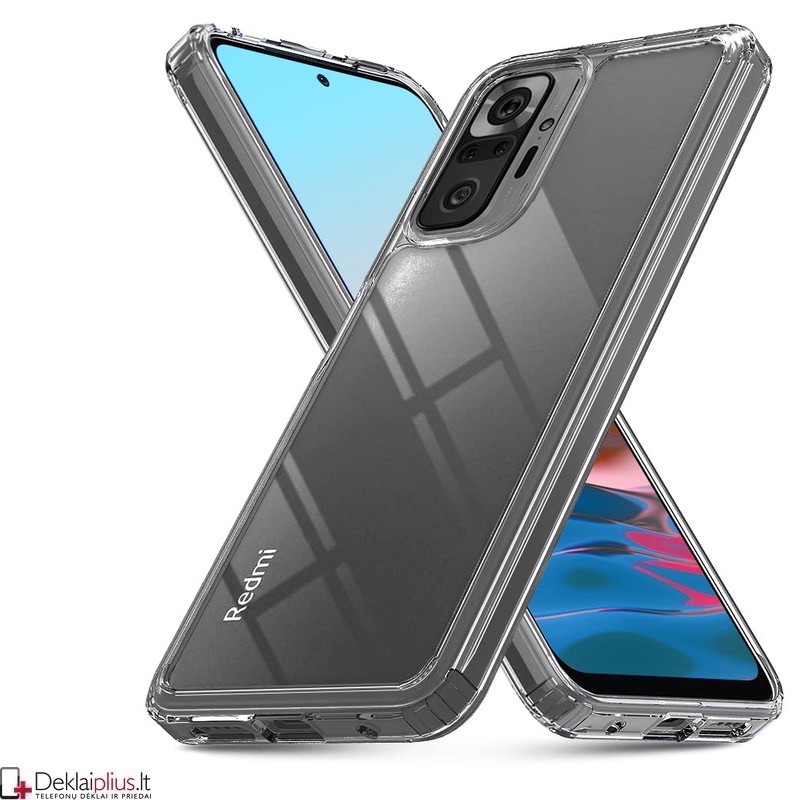 Silikoninis dėklas 2.0 mm storio - permatomas (Xiaomi Redmi Note 10 Pro) Silikoninis dėklas 2.0 mm storio - permatomas (Xiaomi Redmi Note 10 Pro)